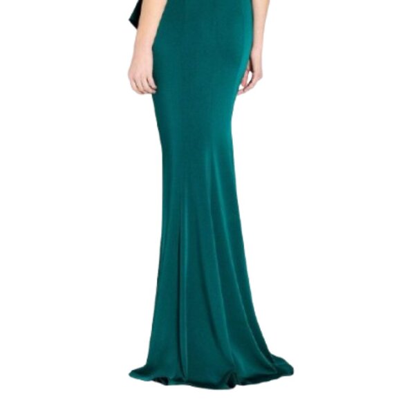 NWT Cameron Blake CB761 Crepe Mother of the Bride Dress Taupe Size 20 - Picture 4 of 6